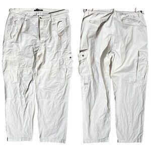 Ksubi White Cargo Utility Pants